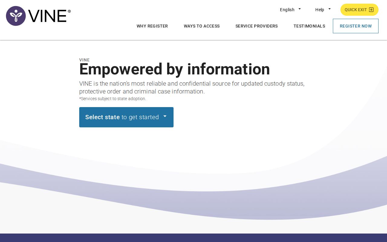 VINELink Michigan and Ottawa County custody search and notification interface