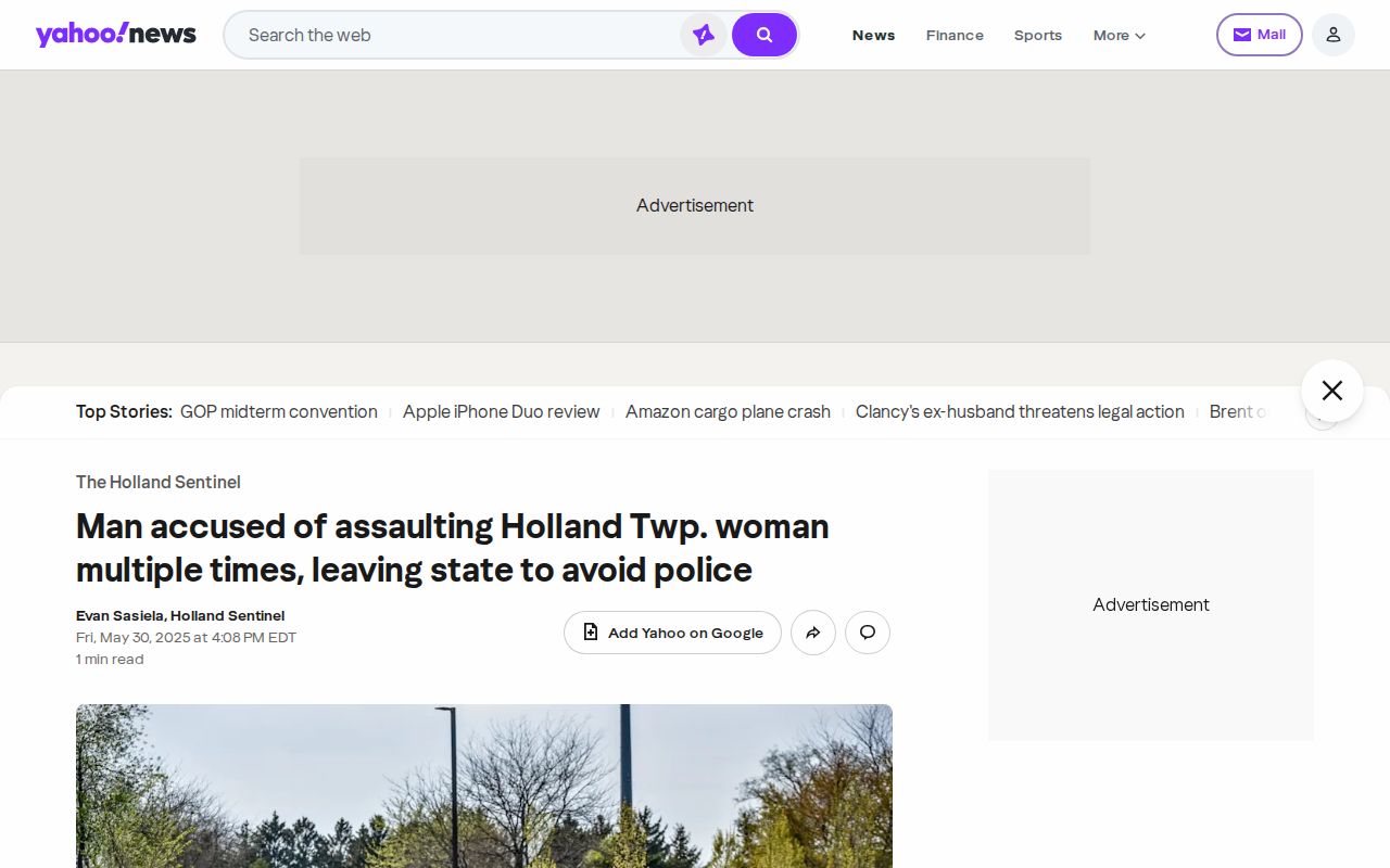 Syndicated Holland Sentinel arrest and arraignment report